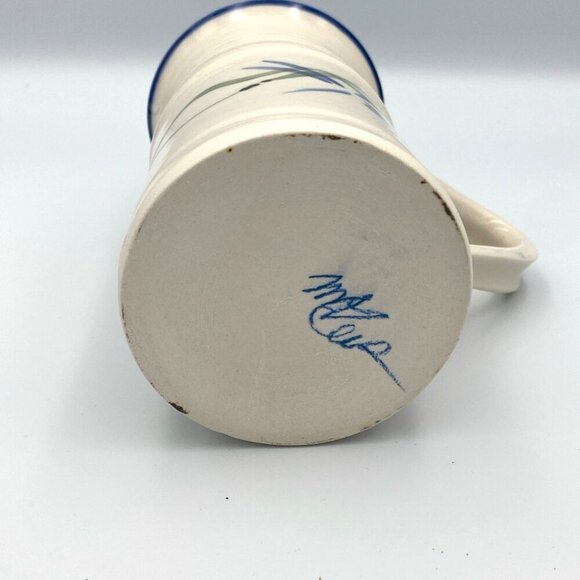 Mary Ann Geis New Hampshire Studio Art Pottery Coffee Mug Vase Dragonfly - Picture 6 of 6